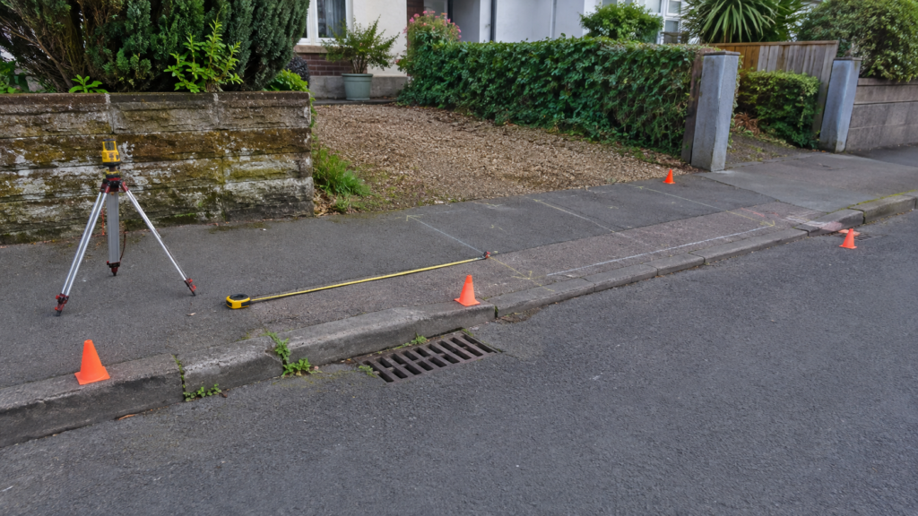 Residential dropped-kerb site survey