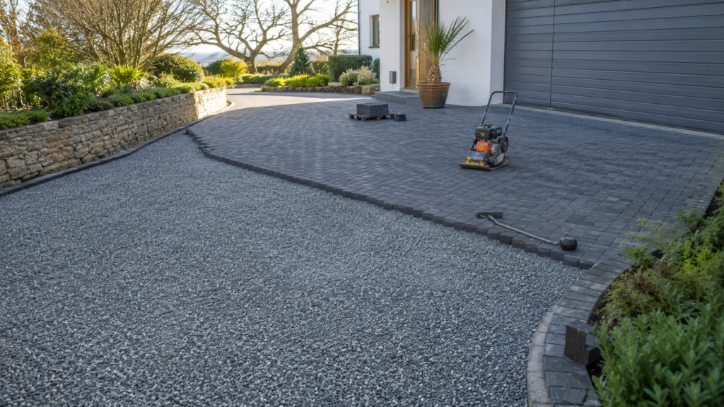 Permeable Driveway Installation in Progress
