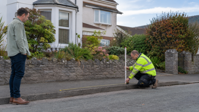 Measuring a Proposed Dropped Kerb
