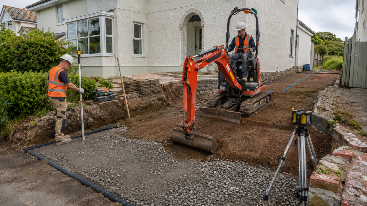 South Devon Residential Groundworks Underway
